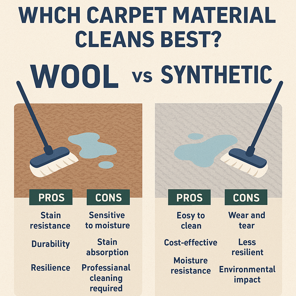 Wool vs Synthetic: Which Carpet Material Cleans Best?