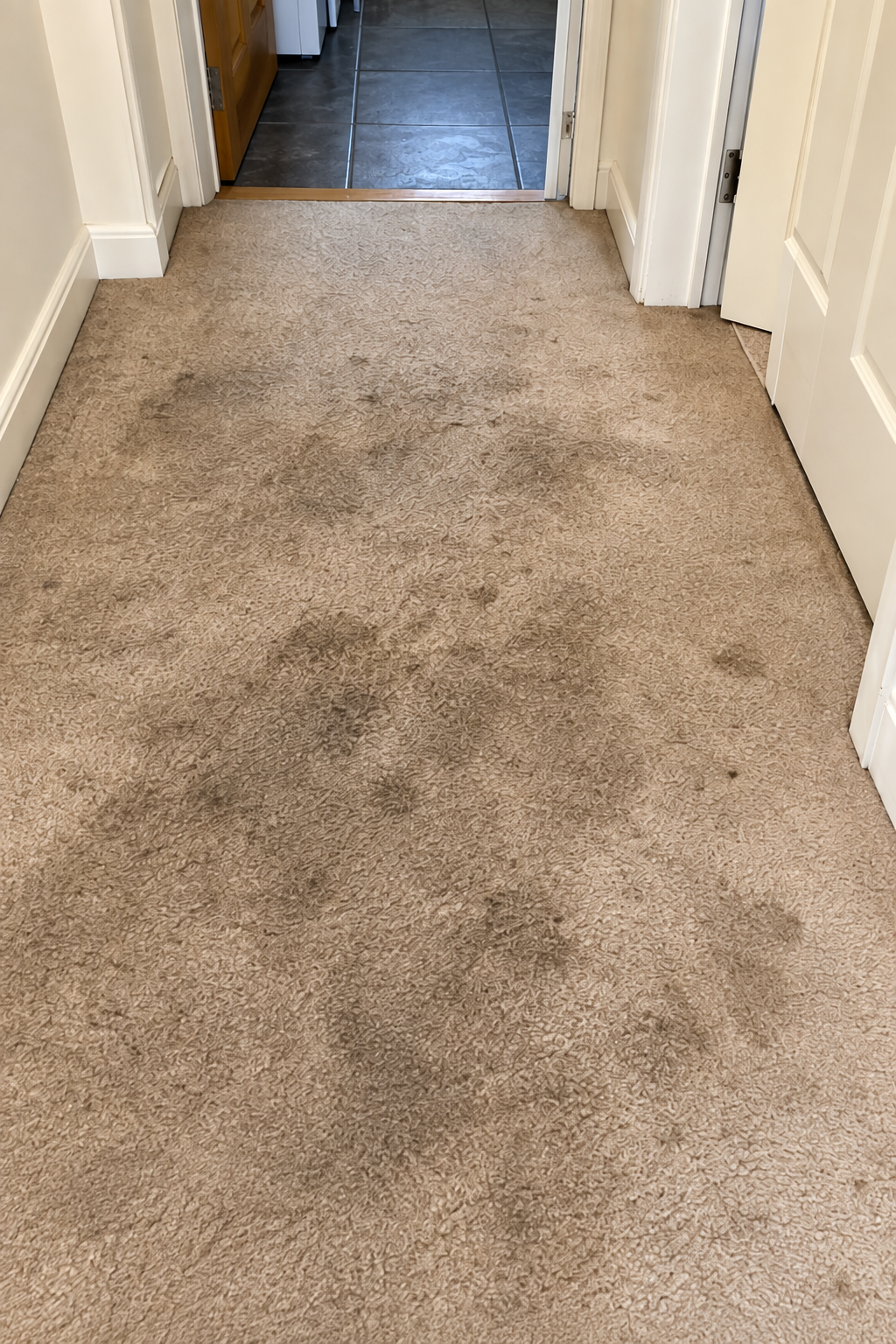 Carpet before professional cleaning in Edinburgh